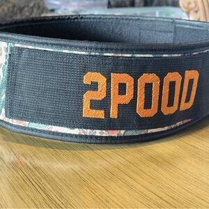 2POOD Large Weightlifting Belt Cactus Print 4” EUC
